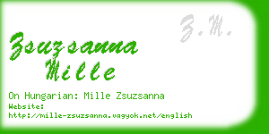 zsuzsanna mille business card